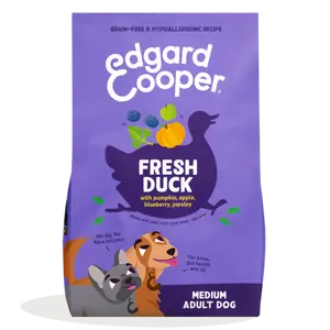 Edgard&Cooper hond adult brok eend M 2,5kg