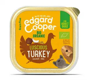 Edgard&Cooper hond adult kuipje bio kalkoen 100gr