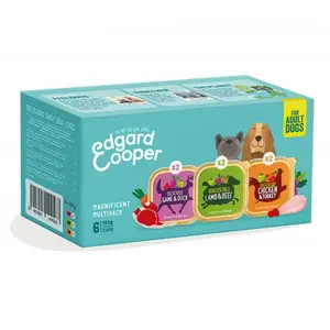 Edgard&Cooper hond adult kuipje kip&wild&lam mp 6x100gr