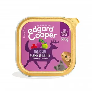 Edgard&Cooper hond adult kuipje wild&eend 300gr
