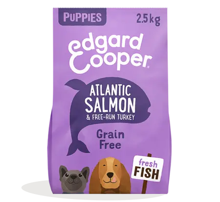 Edgard&Cooper hond puppy brok graanvrij zalm&kalkoen 2,5kg