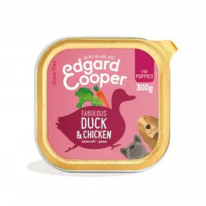 Edgard&Cooper hond puppy kuipje eend&kip 300gr