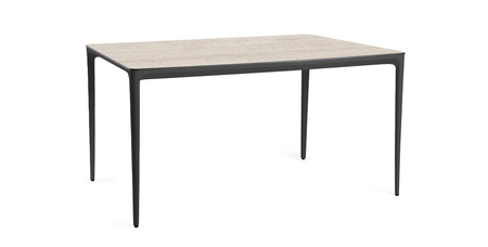 Elegante Dining Table Charcoal Trespa Travertin