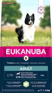 Eukanuba Volwassen Kleine/Middelgrote rassen Lam & Rijst (2.5kg)