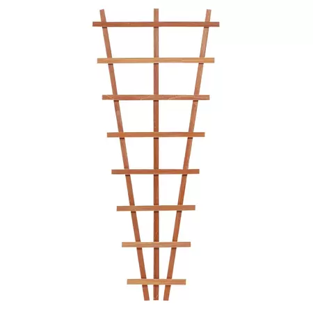 Hardhouten V-trellis 30-65 x 150 cm.