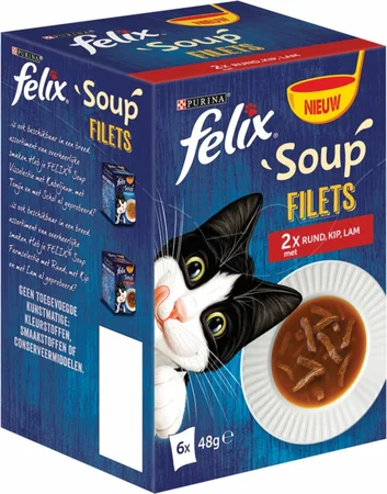 Felix Soup Rund - Kip Selectie 6 x 48 gr
