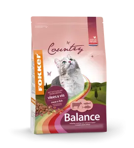 Fokker Country Balance Kat Vlees en Vis (2.5kg)