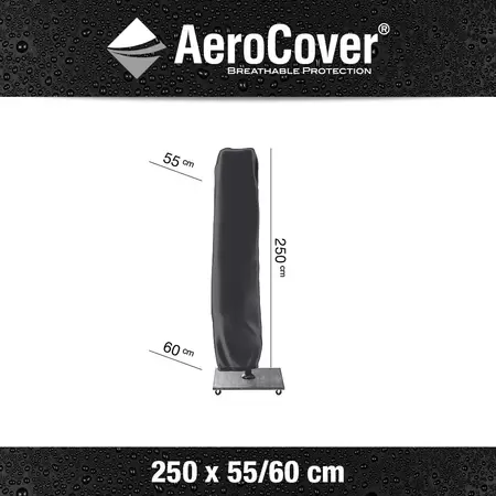 Free-arm parasol cover H250x55/60