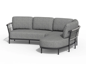 Fresca Lounge Set Organic Left Charcoal - afbeelding 1