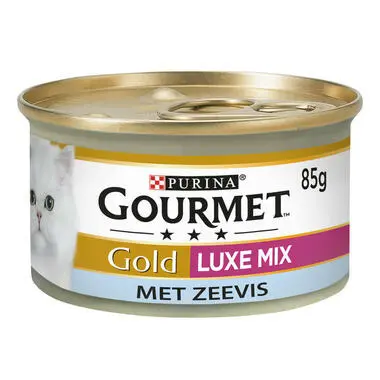 Gourmet Gold Luxe Mix Zeevis met Saus van Spinazie 85gr