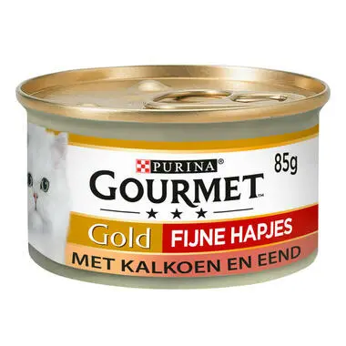 GourmetcGold Fijne Hapjes in Saus met Kalkoen en Eend 85gr