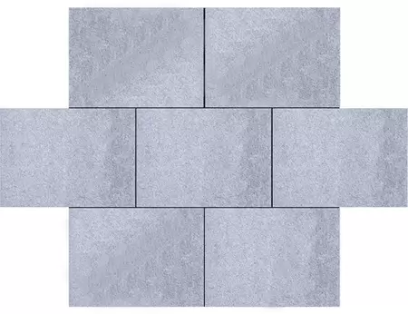 Granulati 20x30x6 grigio misto grijs/zwart