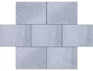 Granulati 20x30x6 grigio misto grijs/zwart