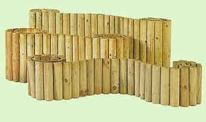 Rolborder Ø 5x20x250cm, groen geïmpregneerd