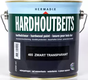 Hardhoutbeits 465 Zwart Transparant 2500ML