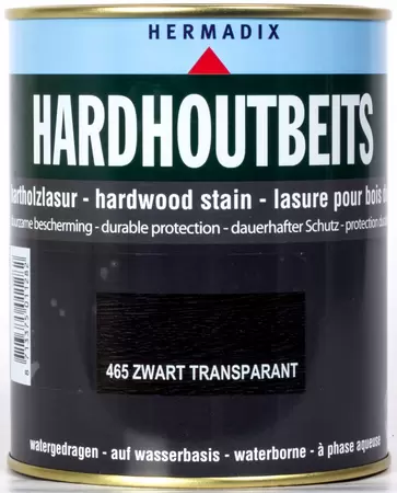 Hardhoutbeits 465 Zwart Transparant 750ML
