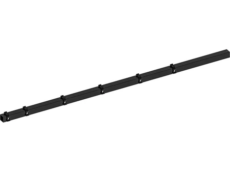 Hillfence metalen hoekpaal, inclusief aansluitingset en afdekkap, 6 x 6 x 240 cm, zwart.