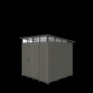 NewTechWood berging met enkele deur, 222 x 210 cm, Silver Gray