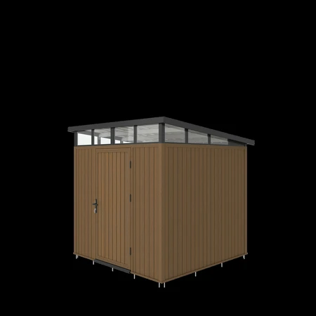 NewTechWood berging met enkele deur, 222 x 210 cm, Teak