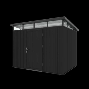 NewTechWood berging met enkele deur, 283 x 210 cm, Ebony zwart