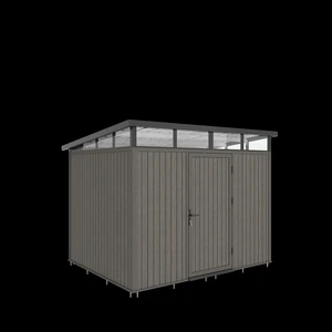 NewTechWood berging met enkele deur, 283 x 210 cm, Silver Gray