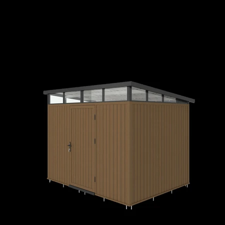 NewTechWood berging met enkele deur, 283 x 210 cm, Teak