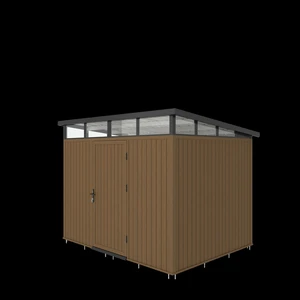 NewTechWood berging met enkele deur, 283 x 210 cm, Teak