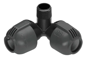 Hoekstuk 25 mm x 3/4" buitendraad