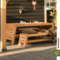 Houten tuinmeubilair