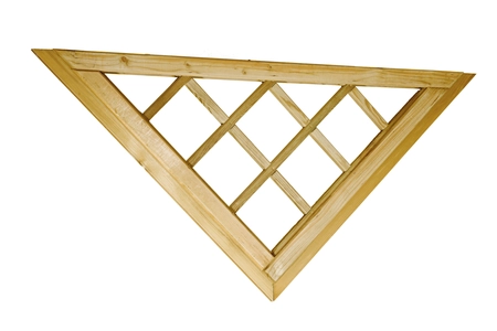 Naaldhout geschaafde inzet trellis, 129 x 92 x 4,8 cm, groen geïmpregneerd.