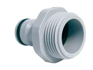 kraannippel 3/4 met uitwendige draad (pvc) op kaart"