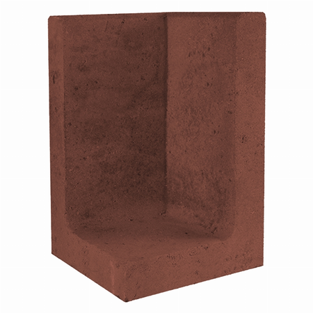 L-Element Hoek 30x30x40 corten/bruin