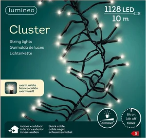 LUMINEO TREE LIGHTS Led cluster l1000cm-1128l zwart/warm wit