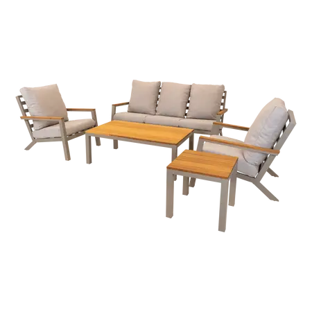 Loungeset donnan beige - afbeelding 3