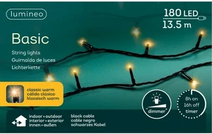 Lumineo tree lights Rice led bu l13.5m-180l zwart/classic warm