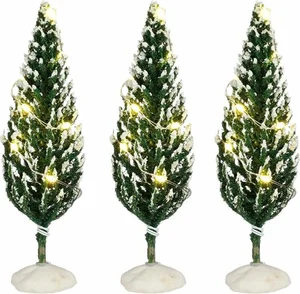Luville General Snowy conifer lighted
