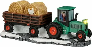 Luville Molendam Tractor with straw cart