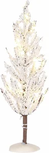 Luville originals Besneeuwd boompje met warm wit licht 23 cm