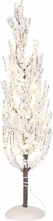 Luville originals besneeuwd boompje met warm wit licht 30 cm
