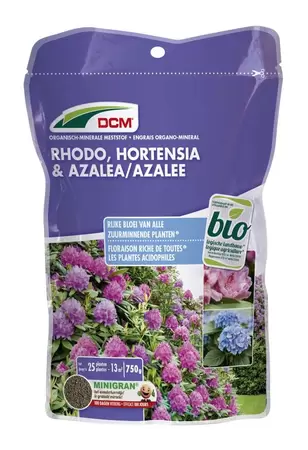 DCM Meststof Rhodo, Hortensia & Azalea 0,75 kg