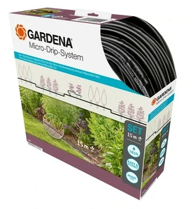 Micro-Drip-Bewatering gewassen/plantenrijen Set (15 m) - afbeelding 1