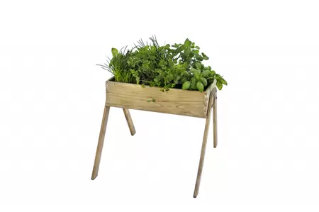 Minigarden junior grenen 45 x 53 x 60 cm (HxBxD), groen geïmpregneerd.