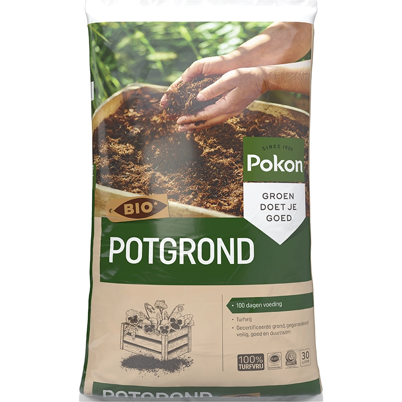 Pokon Bio Turfvrije Potgrond 30L GroenRijk De Wilskracht pokon-bio-turfvrije-potgrond-30l-groenrijk-de-wilskracht