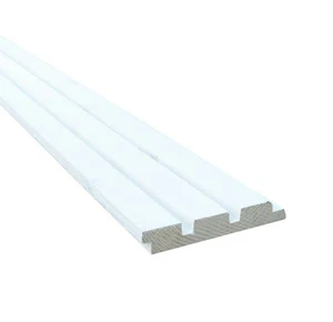 Vuren geschaafd triple profiel 2,2 x 14,5 X 300 cm, wit gespoten