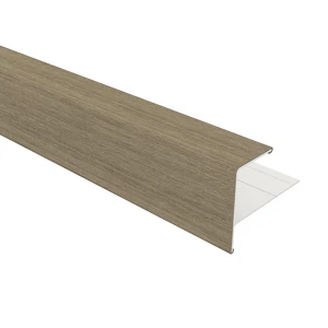 NewTechWood aluminium co-extrusie eindprofiel rhombus t.b.v. wand bekleding, 5 x 5 x 300 cm, Antique - afbeelding 1