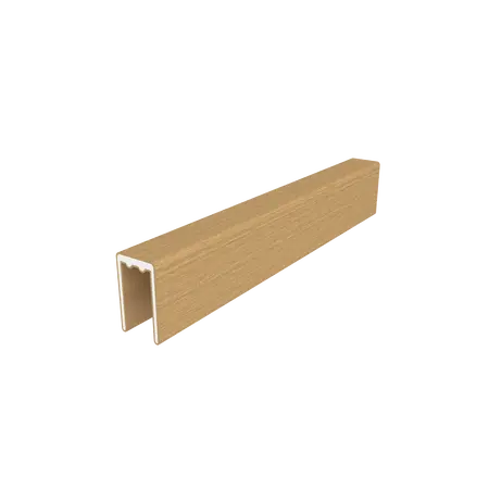 NewTechWood aluminium co-extrusie frameset t.b.v scherm i.c.m betonpalen, Red Cedar - afbeelding 2