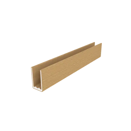 NewTechWood aluminium co-extrusie frameset t.b.v scherm i.c.m betonpalen, Red Cedar - afbeelding 3