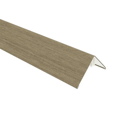 NewTechWood aluminium co-extrusie hoekprofiel rhombus t.b.v. wand bekleding, 6 x 6 x 300 cm, Antique - afbeelding 1