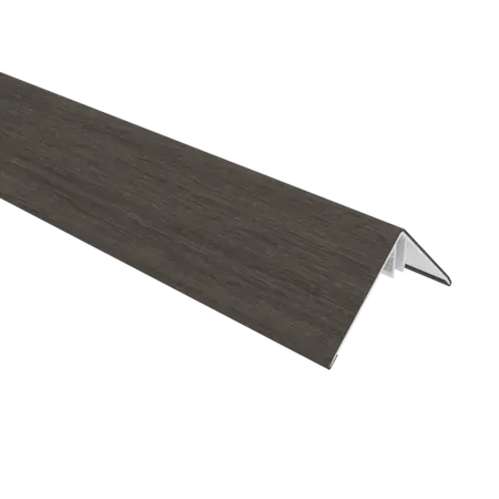 NewTechWood aluminium co-extrusie hoekprofiel rhombus t.b.v. wand bekleding, 6 x 6 x 300 cm, Silver - afbeelding 1