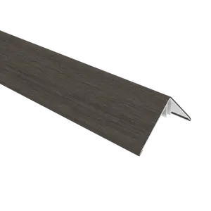 NewTechWood aluminium co-extrusie hoekprofiel rhombus t.b.v. wand bekleding, 6 x 6 x 300 cm, Silver - afbeelding 1